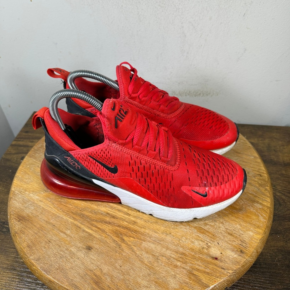 Nike Air Max 270 Womens 7.5 Red Black Running Shoes BV6094-600